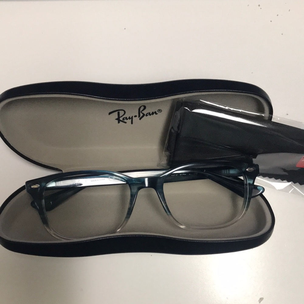 Ray-Ban Blue Eyeglasses with Case